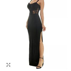 BLACK WEDDING GUEST DRESS